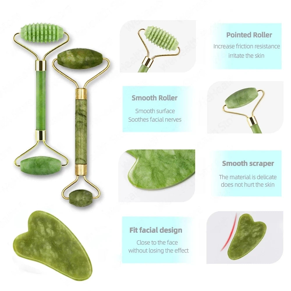 Jade Gua Sha face massager